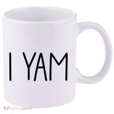 SheS My Sweet Potato I Yam Set Couples Thanksgiving 11oz C Handle Ceramic Mug