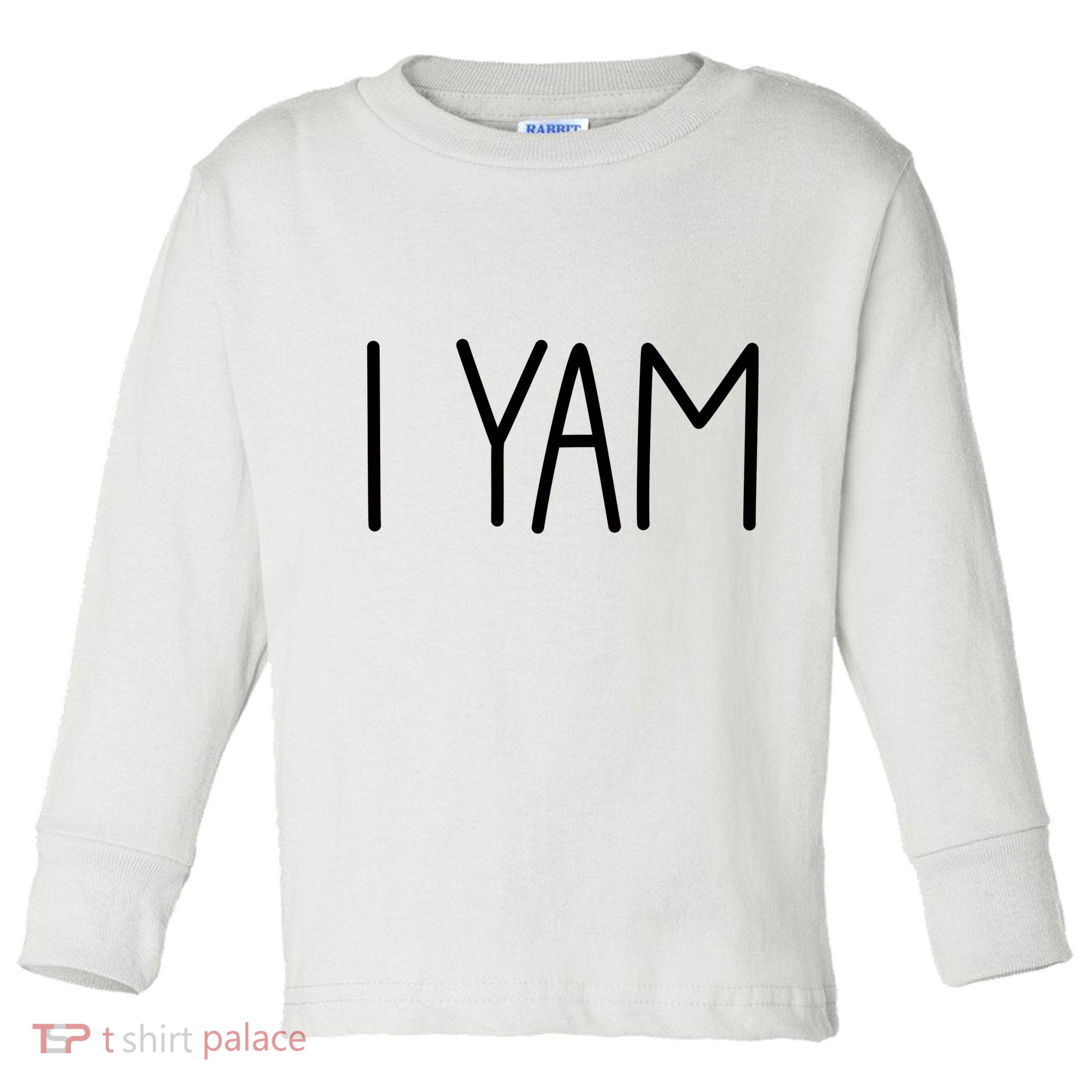 SheS My Sweet Potato I Yam Set Couples Thanksgiving Toddler Long Sleeve Shirt