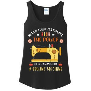 Sewing Machine Seamstress Sewer Women Girl Quilting Sewing Ladies Essential Tank