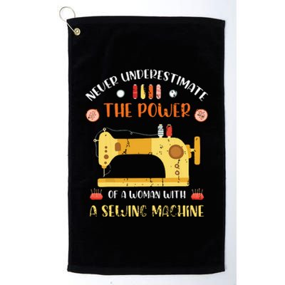 Sewing Machine Seamstress Sewer Women Girl Quilting Sewing Platinum Collection Golf Towel