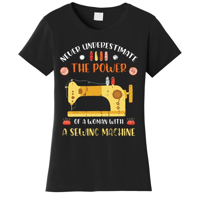 Sewing Machine Seamstress Sewer Women Girl Quilting Sewing Women's T-Shirt