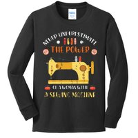 Sewing Machine Seamstress Sewer Women Girl Quilting Sewing Kids Long Sleeve Shirt