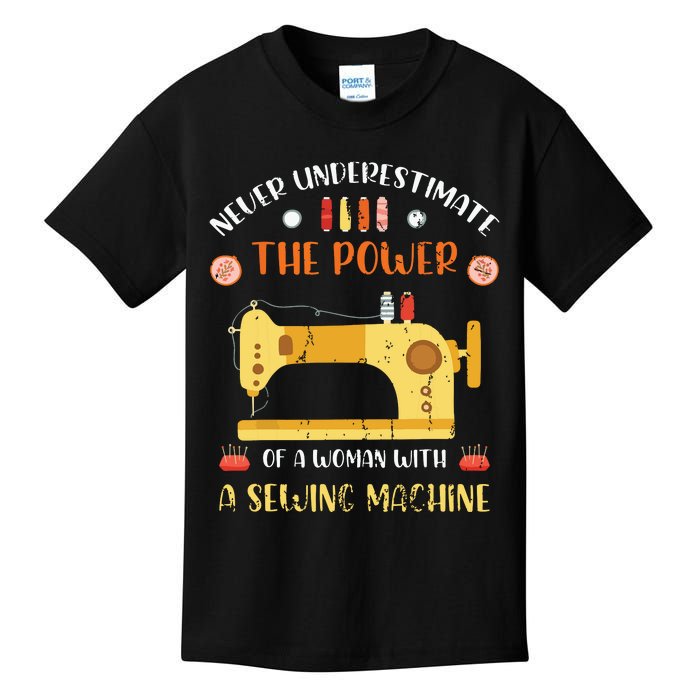 Sewing Machine Seamstress Sewer Women Girl Quilting Sewing Kids T-Shirt