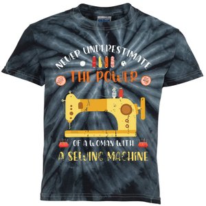 Sewing Machine Seamstress Sewer Women Girl Quilting Sewing Kids Tie-Dye T-Shirt