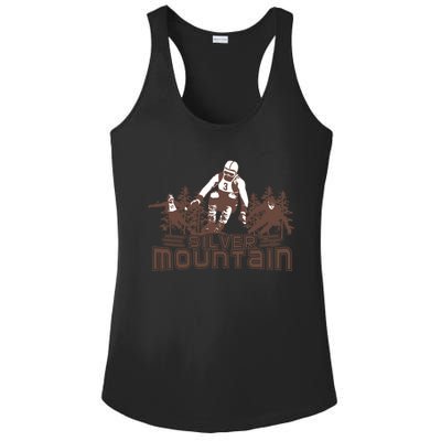 Silver Mountain Skiing Ski Gift Ladies PosiCharge Competitor Racerback Tank