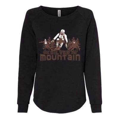 Silver Mountain Skiing Ski Gift Womens California Wash Sweatshirt