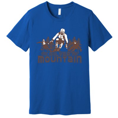 Silver Mountain Skiing Ski Gift Premium T-Shirt