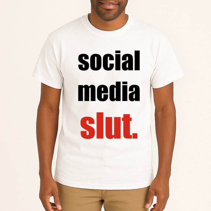 Social Media Slut Funny Saying Digital Life Tall T-Shirt