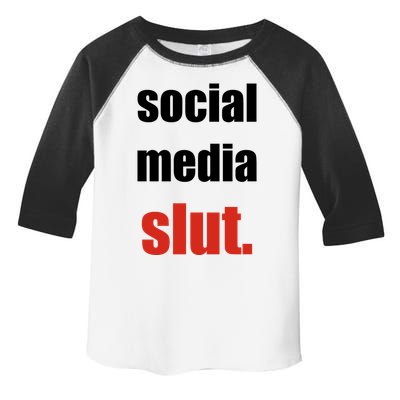 Social Media Slut Funny Saying Digital Life Toddler Fine Jersey T-Shirt
