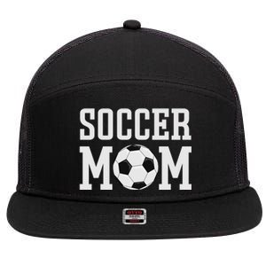 Soccer Mama Soccer Mom Gift 7 Panel Mesh Trucker Snapback Hat