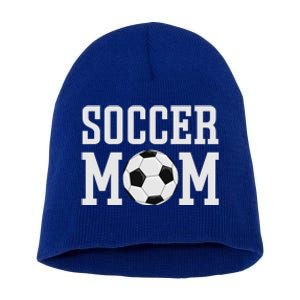 Soccer Mama Soccer Mom Gift Short Acrylic Beanie