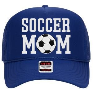 Soccer Mama Soccer Mom Gift High Crown Mesh Back Trucker Hat