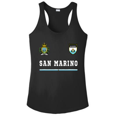 San Marino Sportsoccer Jersey Flag Football Ladies PosiCharge Competitor Racerback Tank