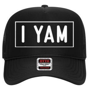 She's My Sweet Potato I Yam Set Couples Thanksgiving High Crown Mesh Back Trucker Hat