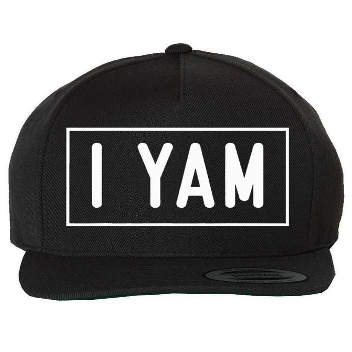 She's My Sweet Potato I Yam Set Couples Thanksgiving Wool Snapback Cap