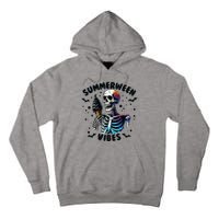 Summerween Magic Skeleton Enjoying Ice Cream Delight Tall Hoodie