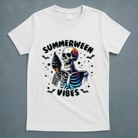 Summerween Magic Skeleton Enjoying Ice Cream Delight T-Shirt