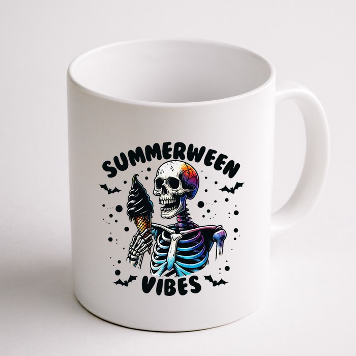 Summerween Magic Skeleton Enjoying Ice Cream Delight Mug