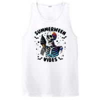 Summerween Magic Skeleton Enjoying Ice Cream Delight PosiCharge Competitor Tank