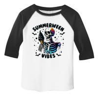 Summerween Magic Skeleton Enjoying Ice Cream Delight Toddler Fine Jersey T-Shirt