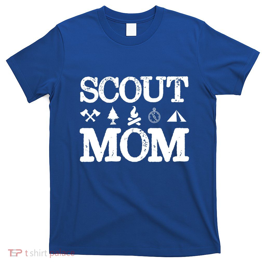 Scout Mom Scouting Troop Supporter Camping Scouting Mom Gift T-Shirt