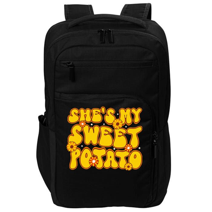 Shes My Sweet Potato I Yam Thanksgiving Matching Couples Impact Tech Backpack