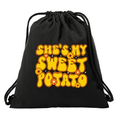 Shes My Sweet Potato I Yam Thanksgiving Matching Couples Drawstring Bag