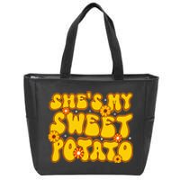 Shes My Sweet Potato I Yam Thanksgiving Matching Couples Zip Tote Bag