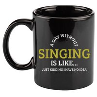 Singing Music Singer 11oz C Handle Ceramic Mug