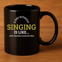 Singing Music Singer 11oz C Handle Ceramic Mug
