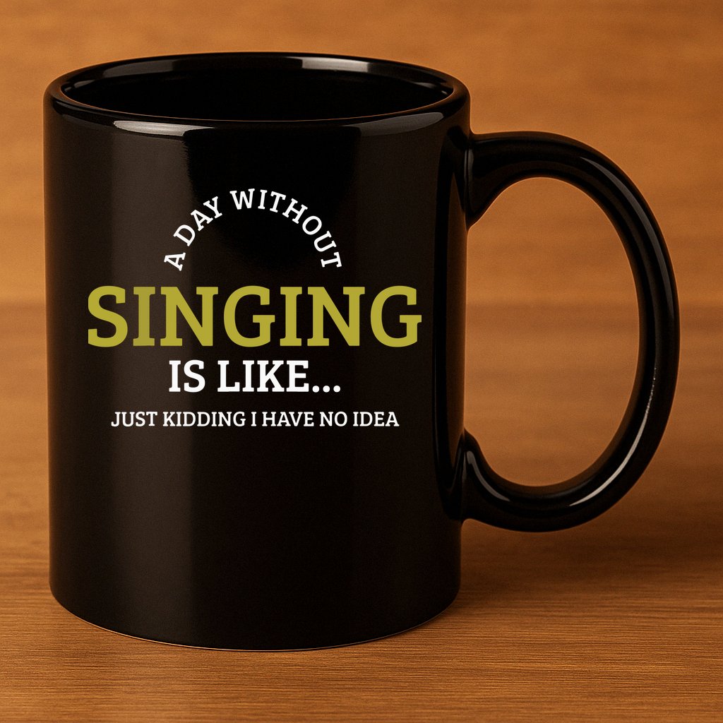Singing Music Singer 11oz C Handle Ceramic Mug