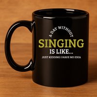 Singing Music Singer 11oz C Handle Ceramic Mug
