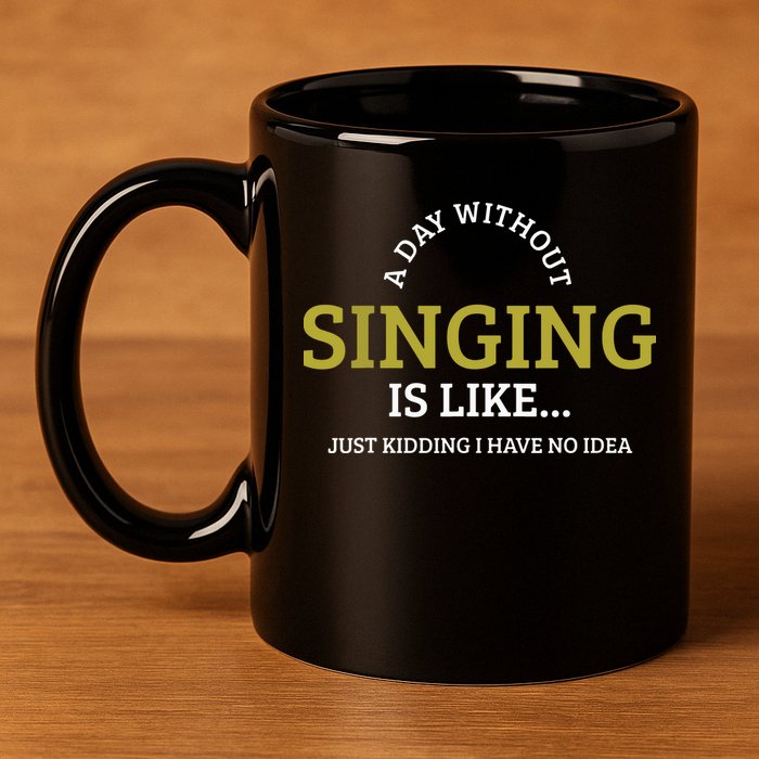 Singing Music Singer 11oz C Handle Ceramic Mug