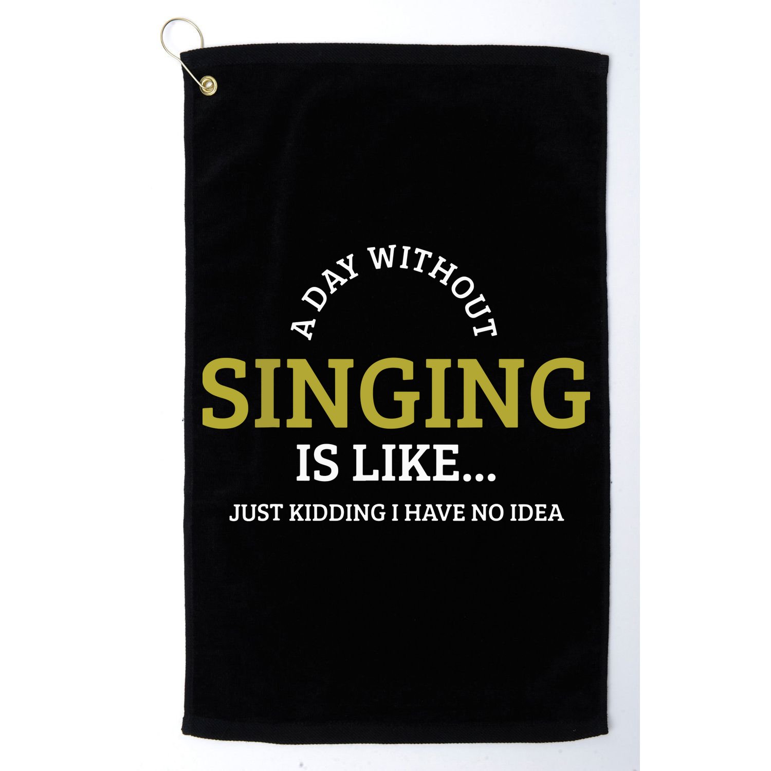 Singing Music Singer Golf Towel