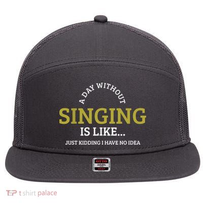 Singing Music Singer 7 Panel Mesh Trucker Snapback Hat