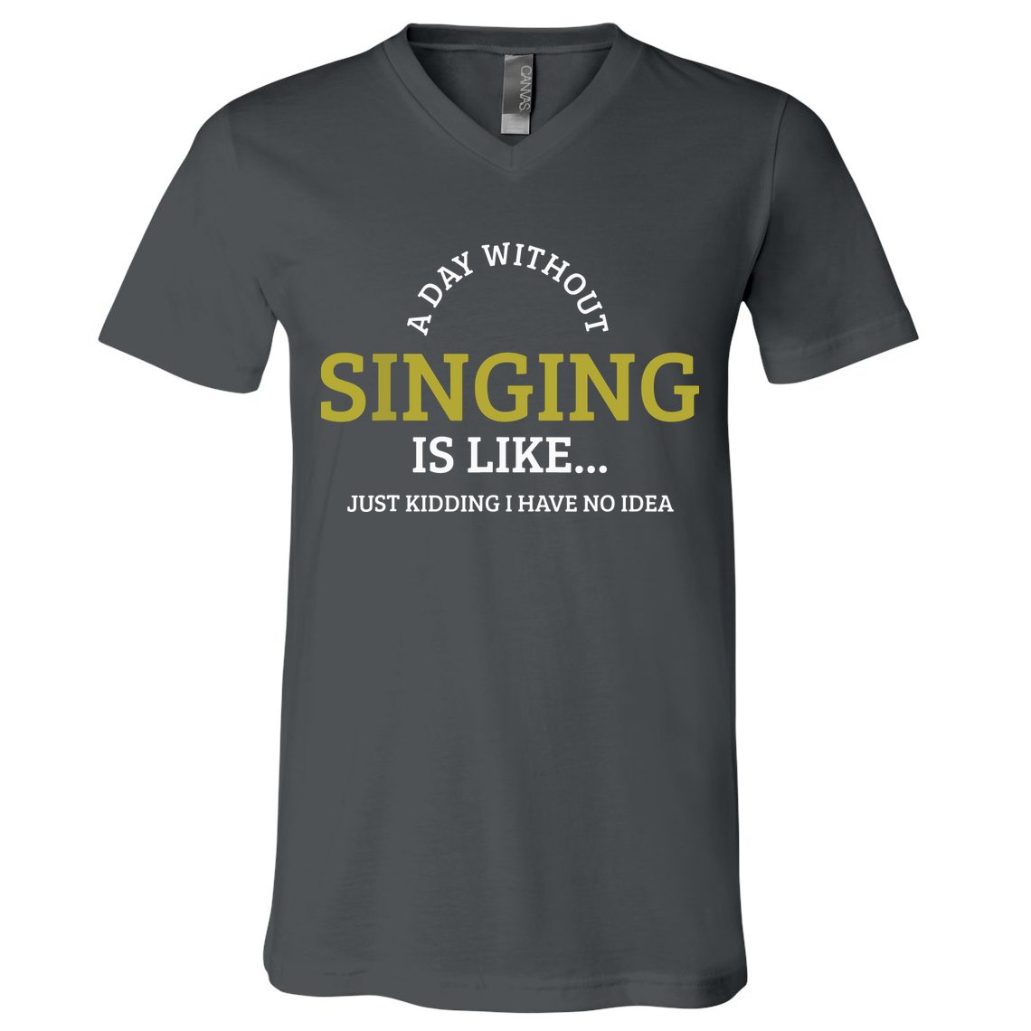 Singing Music Singer V-Neck T-Shirt