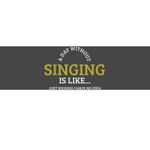 Singing Music Singer Bumper Sticker