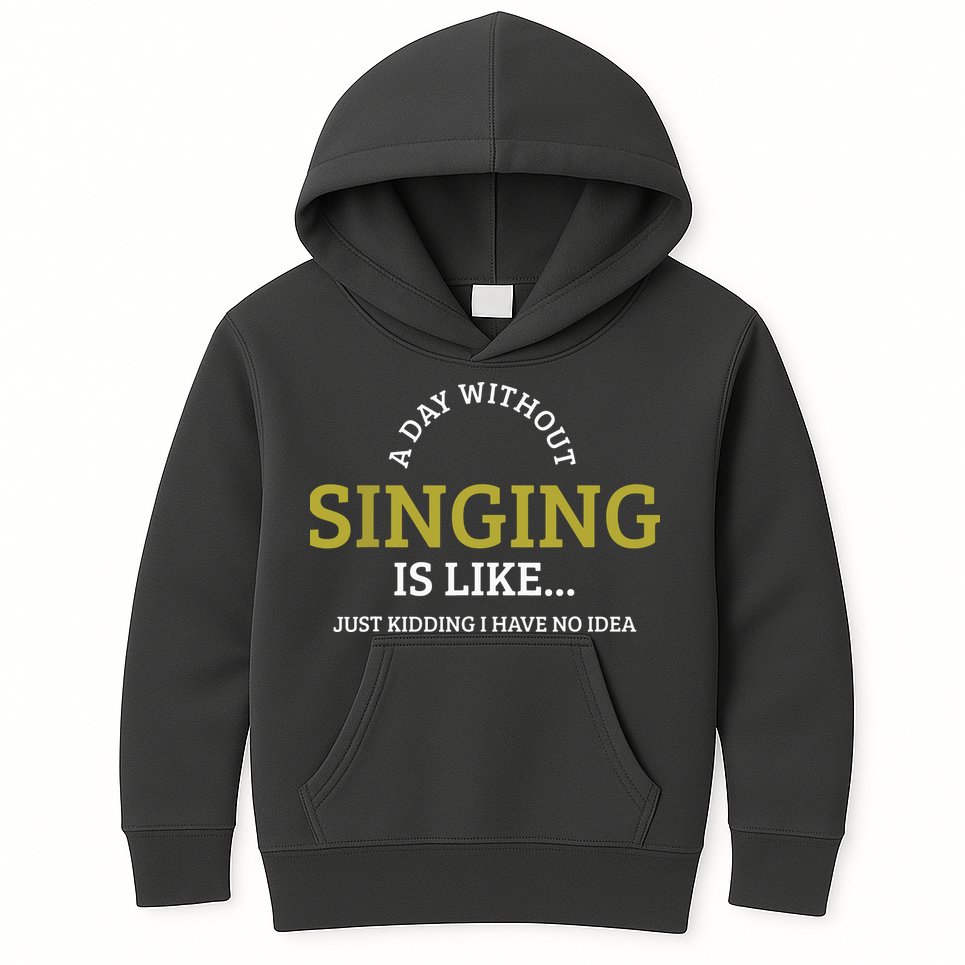 Singing Music Singer Kids Hoodie