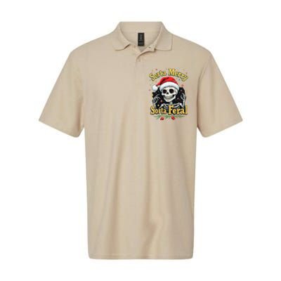 Sorta Merry Sorta Scary Funny Christmas Skeleton Softstyle Adult Sport Polo