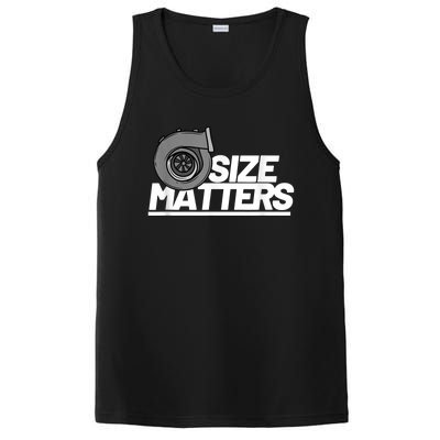 Size Matters Turbo Car Show Great Gift PosiCharge Competitor Tank