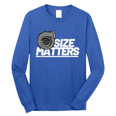 Size Matters Turbo Car Show Great Gift Long Sleeve Shirt