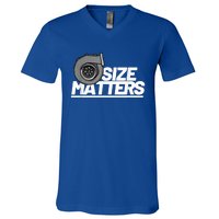 Size Matters Turbo Car Show Great Gift V-Neck T-Shirt