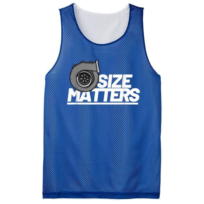 Size Matters Turbo Car Show Great Gift Mesh Reversible Basketball Jersey Tank