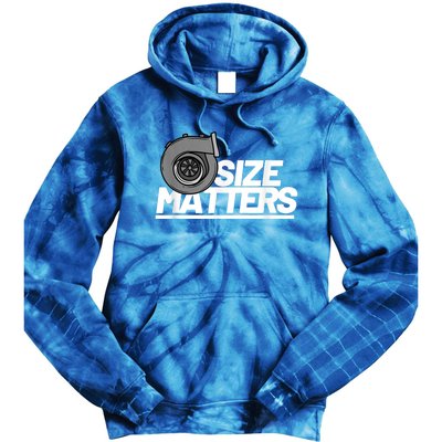 Size Matters Turbo Car Show Great Gift Tie Dye Hoodie