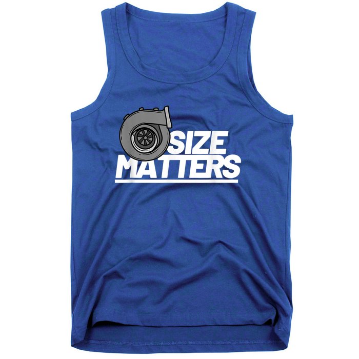 Size Matters Turbo Car Show Great Gift Tank Top