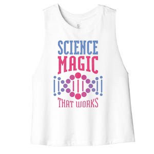 Science Magic That Works Women's Racerback Cropped Tank