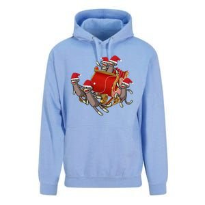 Sock Monkeys Take Over Christmas Funny Sock Monkey Unisex Surf Hoodie