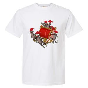 Sock Monkeys Take Over Christmas Funny Sock Monkey Garment-Dyed Heavyweight T-Shirt