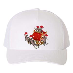 Sock Monkeys Take Over Christmas Funny Sock Monkey Yupoong Adult 5-Panel Trucker Hat