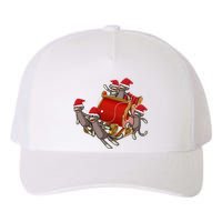 Sock Monkeys Take Over Christmas Funny Sock Monkey Yupoong Adult 5-Panel Trucker Hat